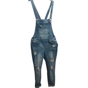 Almost Famous Distressed Overalls